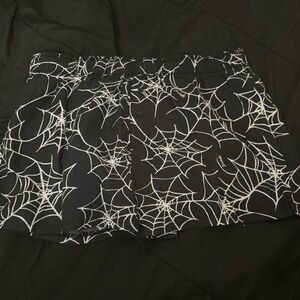Selling Victoria Secret halloween theme pajama shorts. Color black with cobwebs